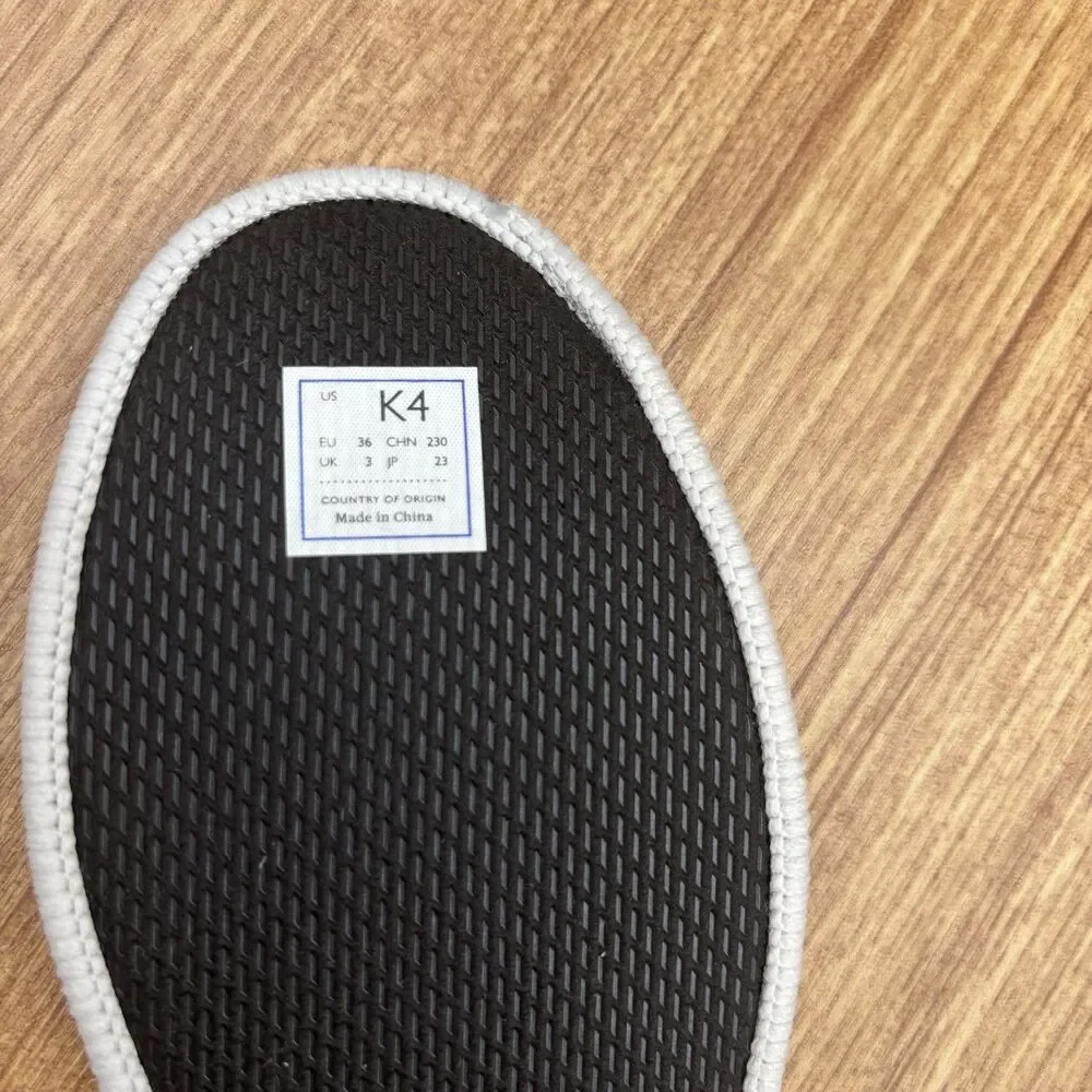 Rothy's The Kids Sneaker US Kids Sz 4 Gray  Camo Recycled Slip‎ Ons Worn Once